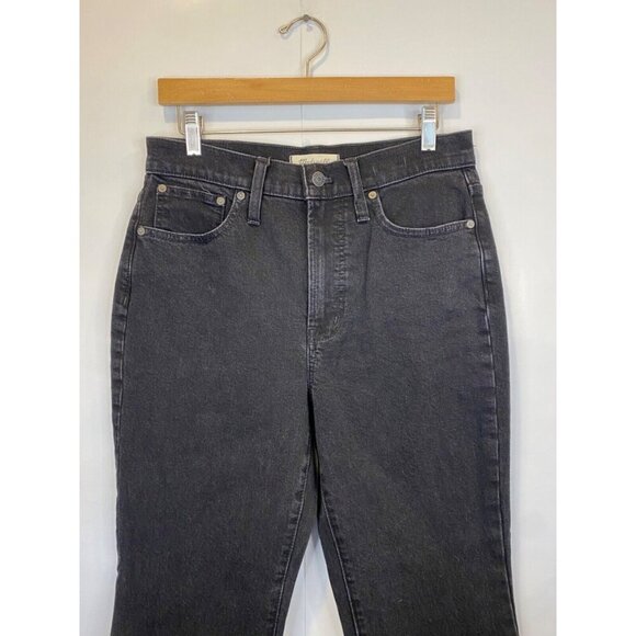Madewell 28 The Perfect Vintage Flare Jean Sherborn Wash Black Wide Leg GUC - Picture 5 of 12